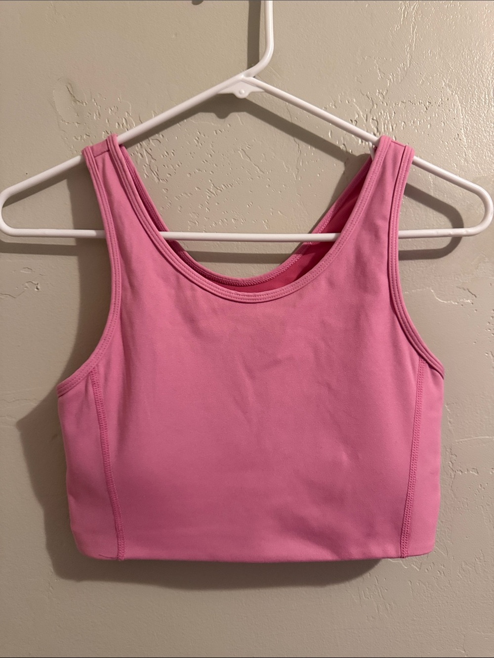 Mono B Pink Crop Sports Bra